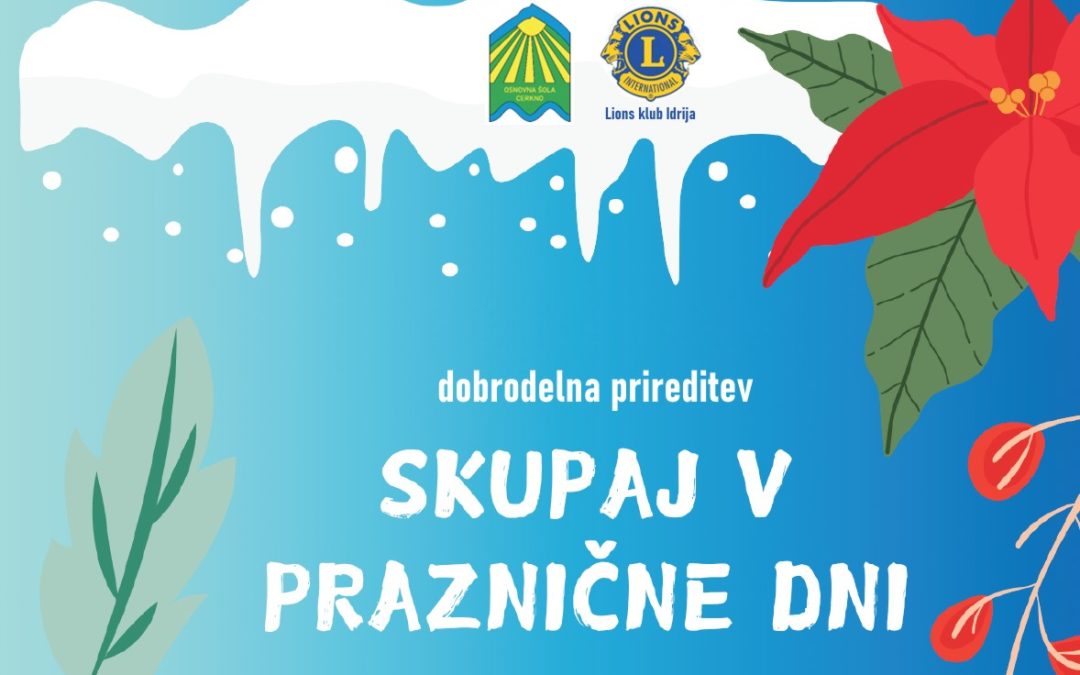 Skupaj v praznične dni – Povabilo k sodelovanju